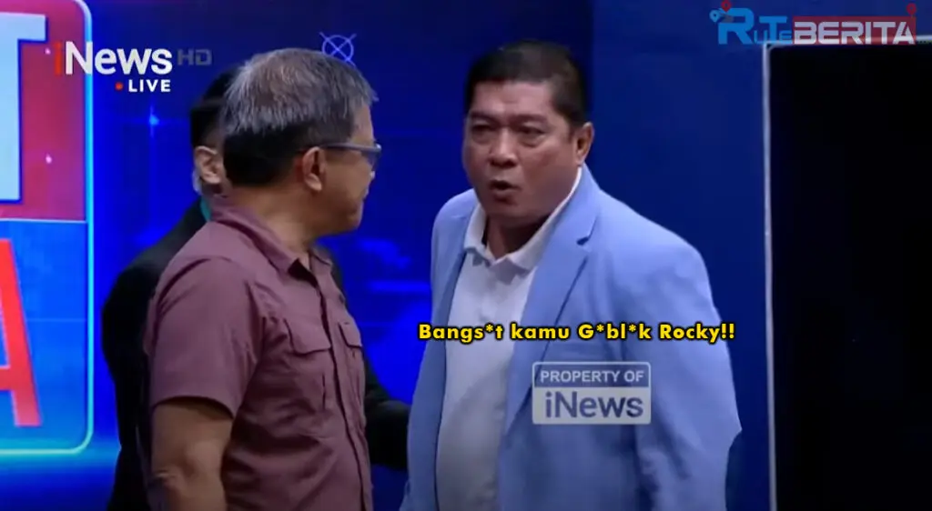 Rocky Gerung Nyaris Di “Pukul” Oleh Relawan Jokowi Saat Acara Live di TV Nasional