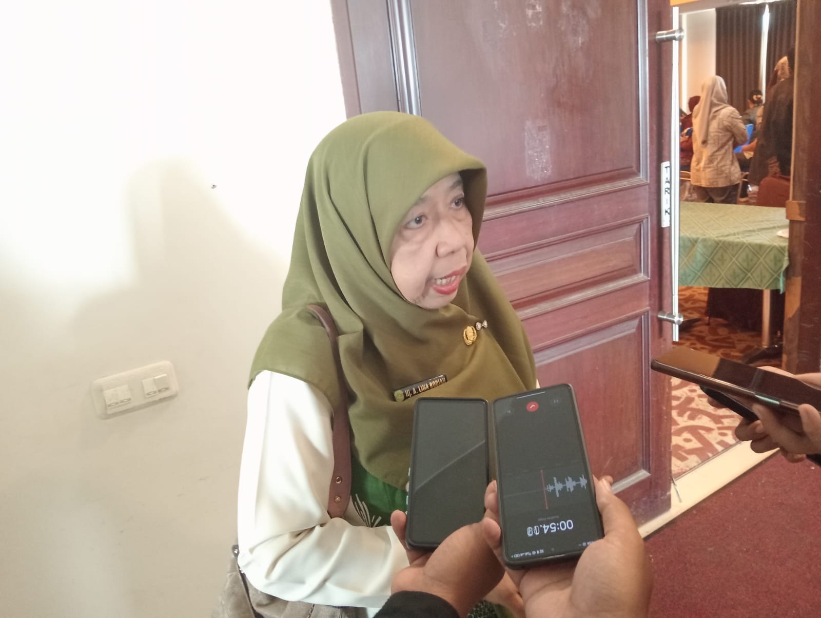 Kepala Dinas Kearsipan Aji Lina Rodiah