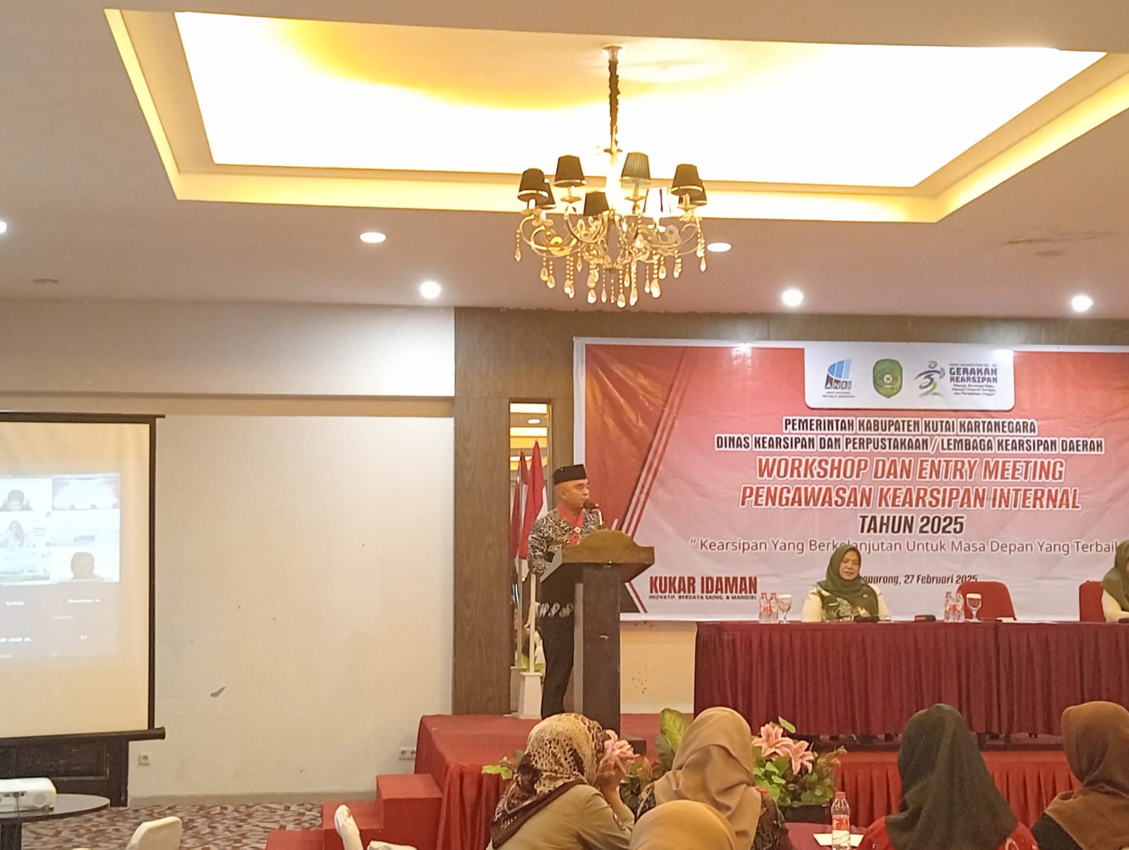 Sambutan Asisten I Bidang Pemerintahan dan Kesra Akhmad Taufik Hidayat