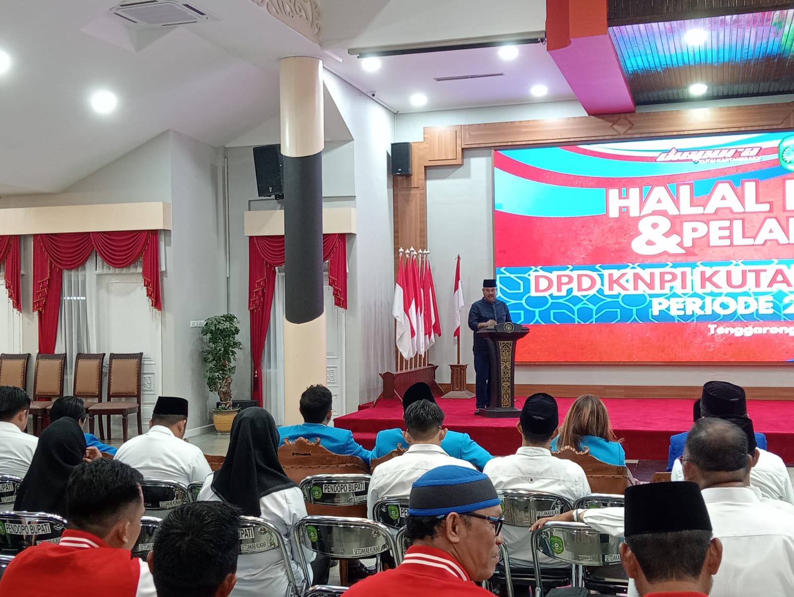 Sambutan Bupati Kukar, Edi Damansyah di hadapan pengurus KNPI Kukar (Adv/Ruteberita)