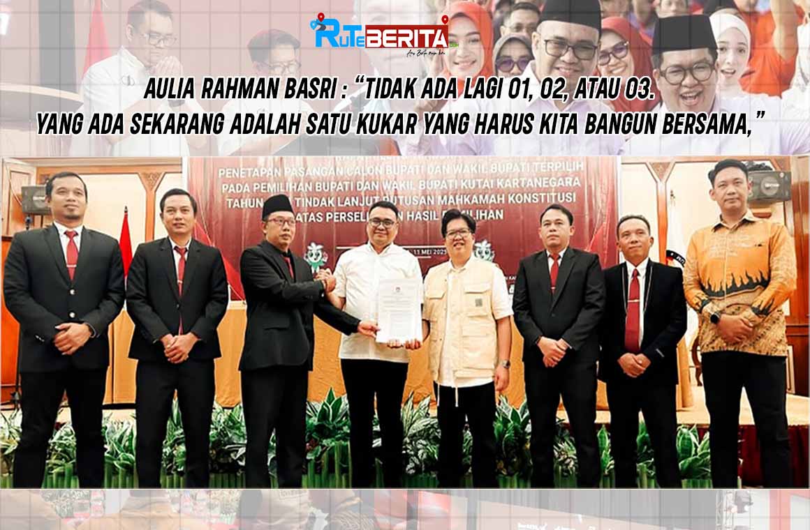 Pasangan Aulia - Rendi secara resmi ditetapkan sebagai Bupati dan Wakil Bupati Kukar pada rapat pleno terbuka yang di prakarsai oleh KPU Kukar (Ilustrasi Ruteberita).
