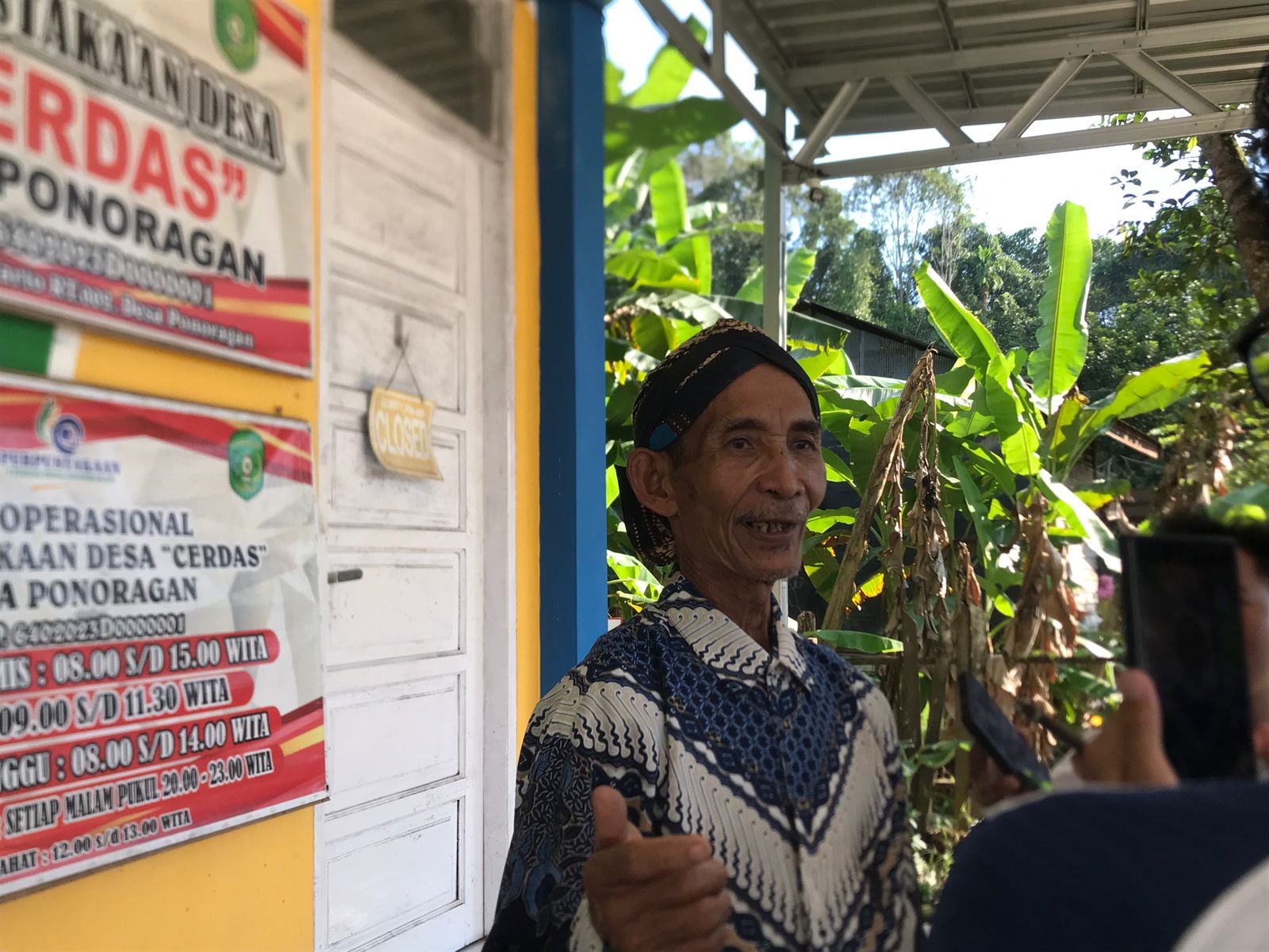 Kepala Desa Ponoragan, Sarmin sampaikan harapannya untuk pemerintah kabupaten Kutai Kartanegara (Adv/Ruteberita).