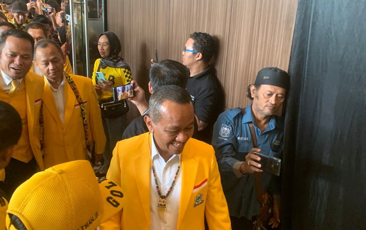 Bahlil Hadiri Musda Golkar Kaltim yang ke 11 yang berlangsung di Hotel Mercure Samarinda (Foto: Jain/Ruteberita)