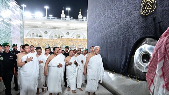 Presiden Indonesia, Prabowo Subianto menjalankan ibadah Umrah. Foto/Biro Pers, Media, dan Informasi Sekretariat Presiden)